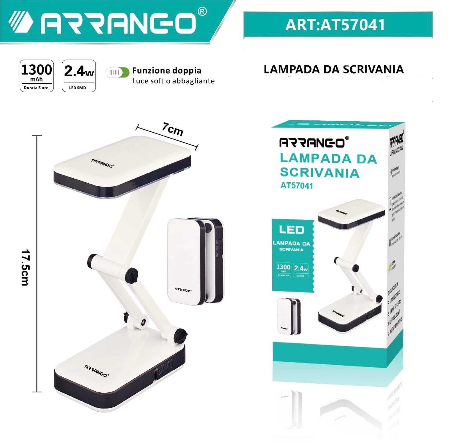 ARRANGO  lampada da scrivania ART:AT57041