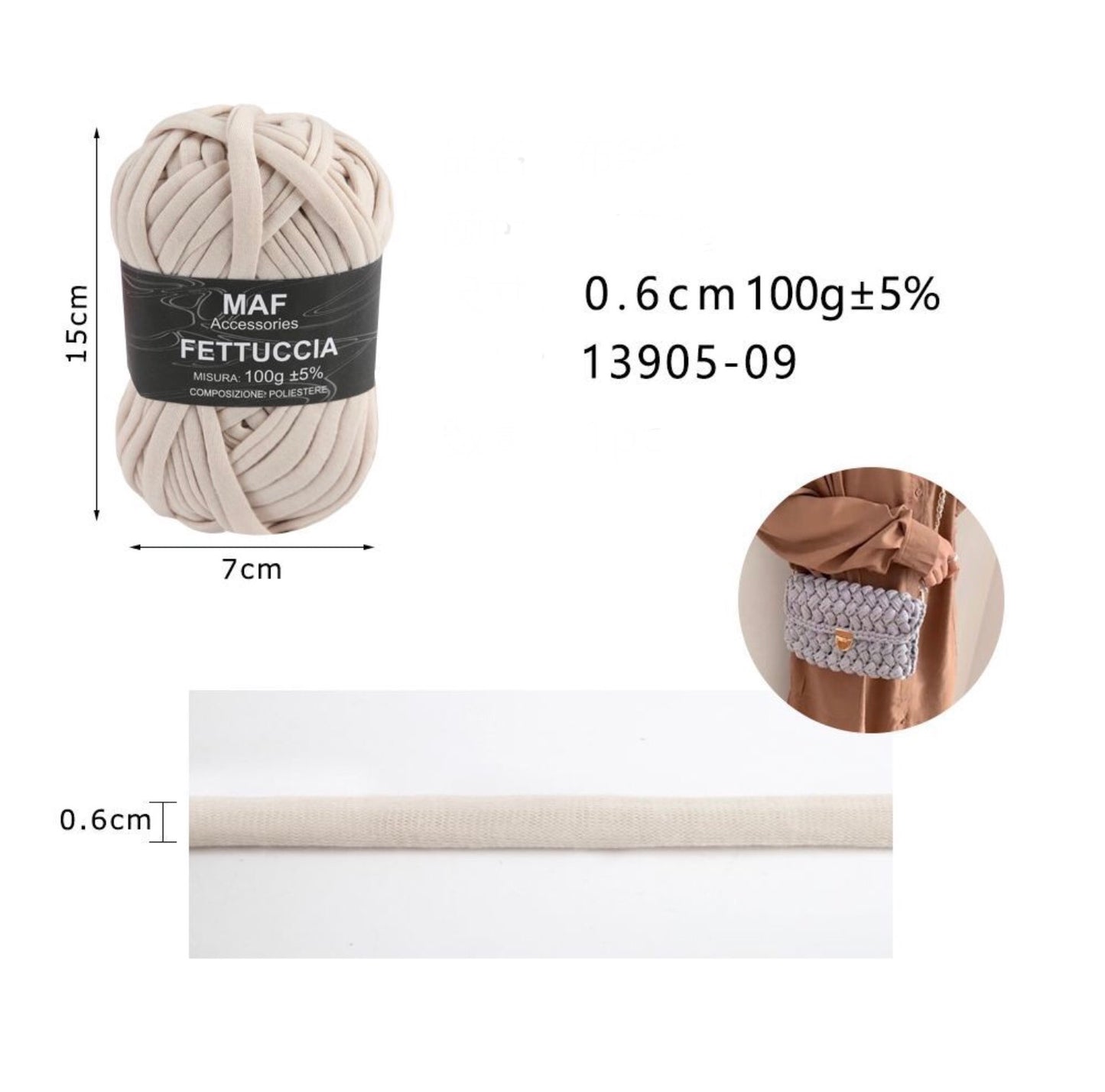 FETTUCCIA 0,6cm/100g 13905-09