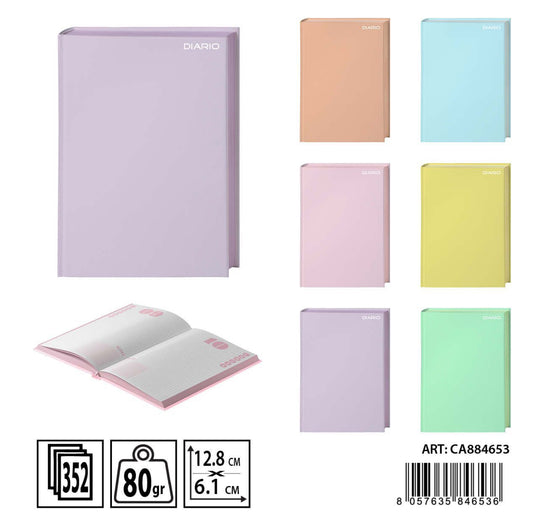 PRYMA diario pocket b/color 80g 352 pagina 12.8x17.1cm