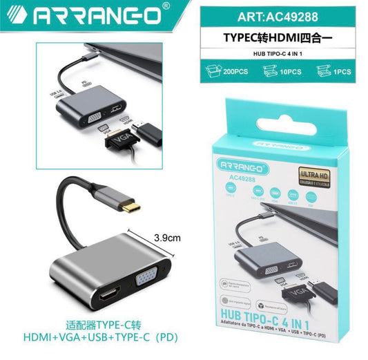 ARRANGO HUB tipo-C 4in 1 AC49288