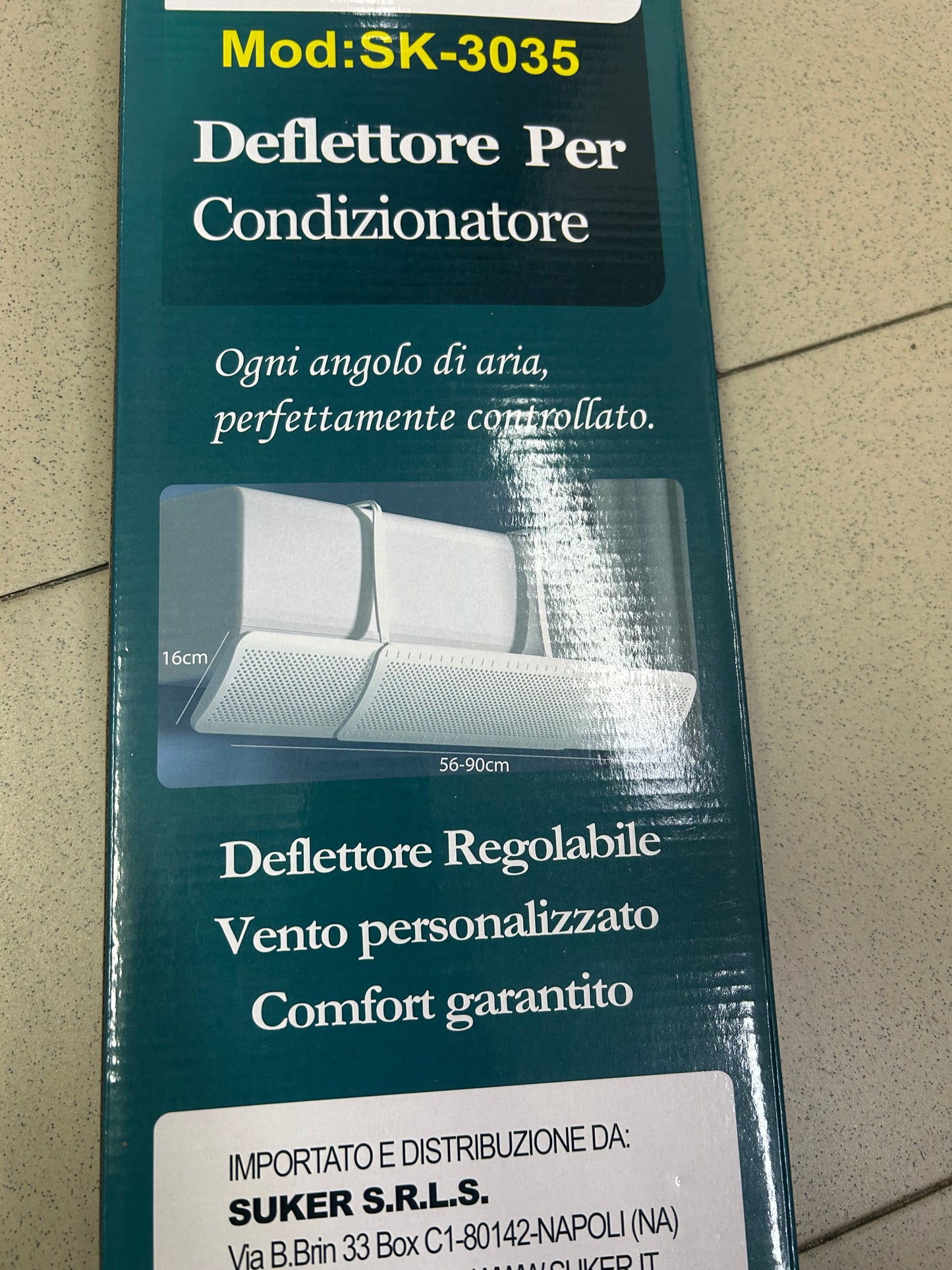 Deflettore estensibile aria condizionata