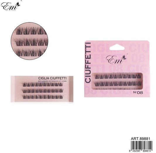 CIGLIA FINTE CIUFFETTI N.08