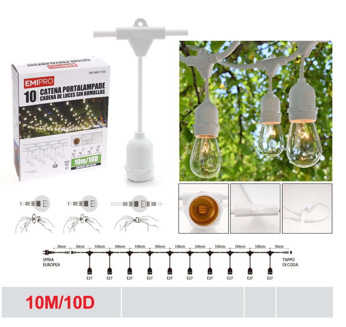 EMI CATENA portalampada 10M/10D