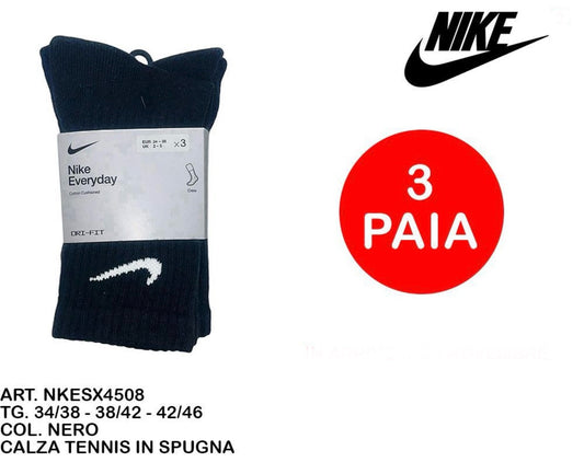 CALZINO  tennis in spugna  NIKE nero