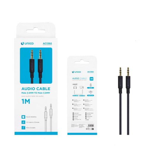 UNICO audio cable 1000mm BLACK AC1392