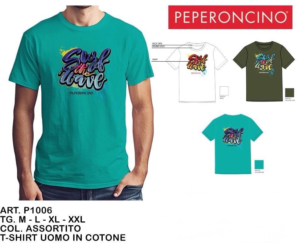 T-SHIRT uomo in cotone P1006