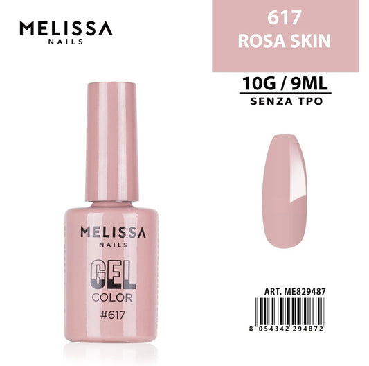 MELISSA SMALTO GEL UNGHIE 9ML N.617 ROSA SKIN