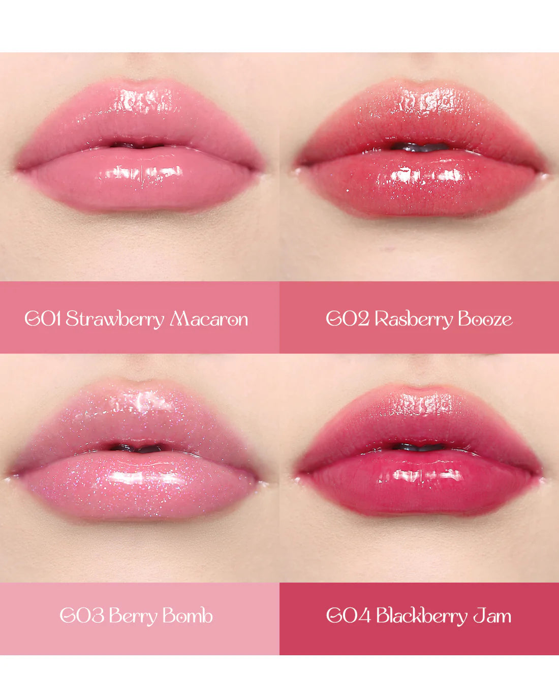 FLOWERKNOWS Violet strawberry Rococo Glowy Lip Gloss