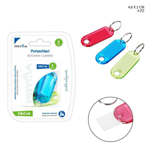 PRYMA portachiavi 4.8x2cm 6pz