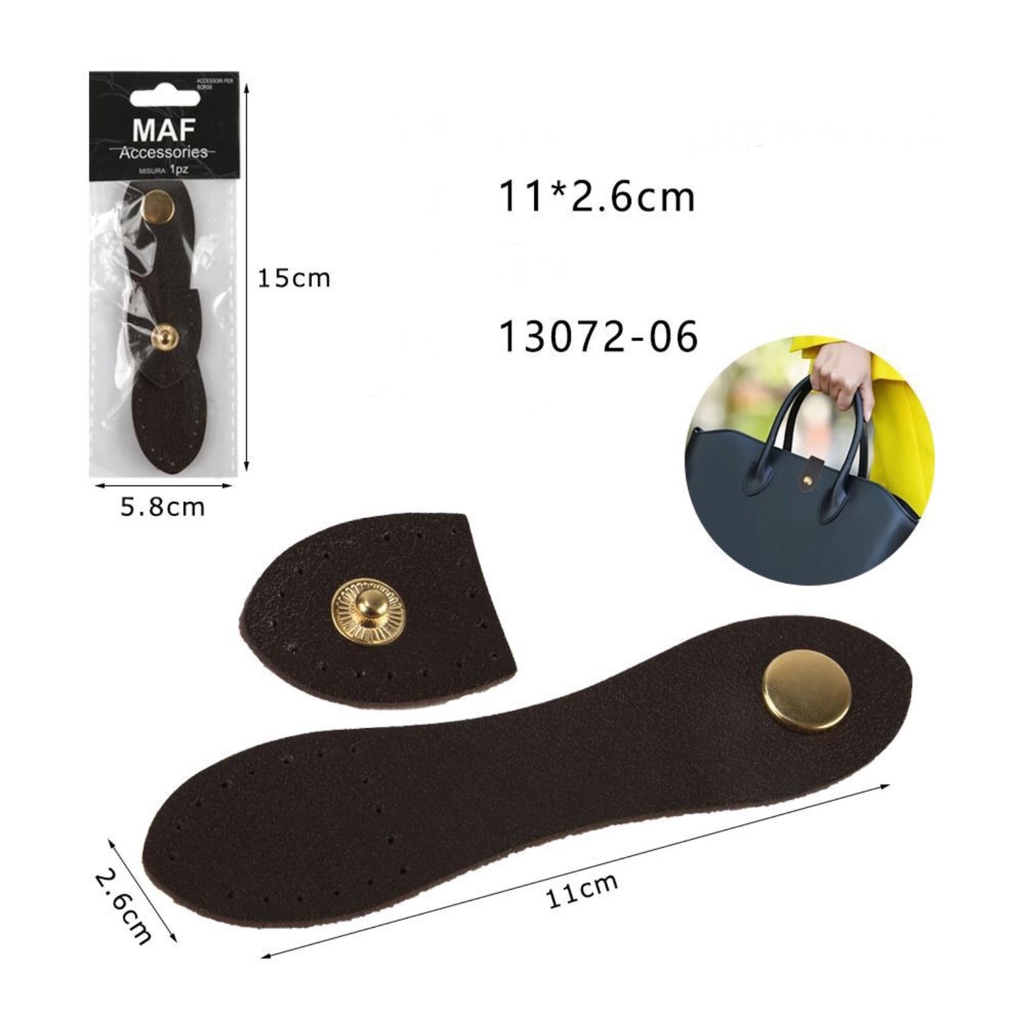 Maf ACCESSORI per borse 11x2,6cm ART:13072-06