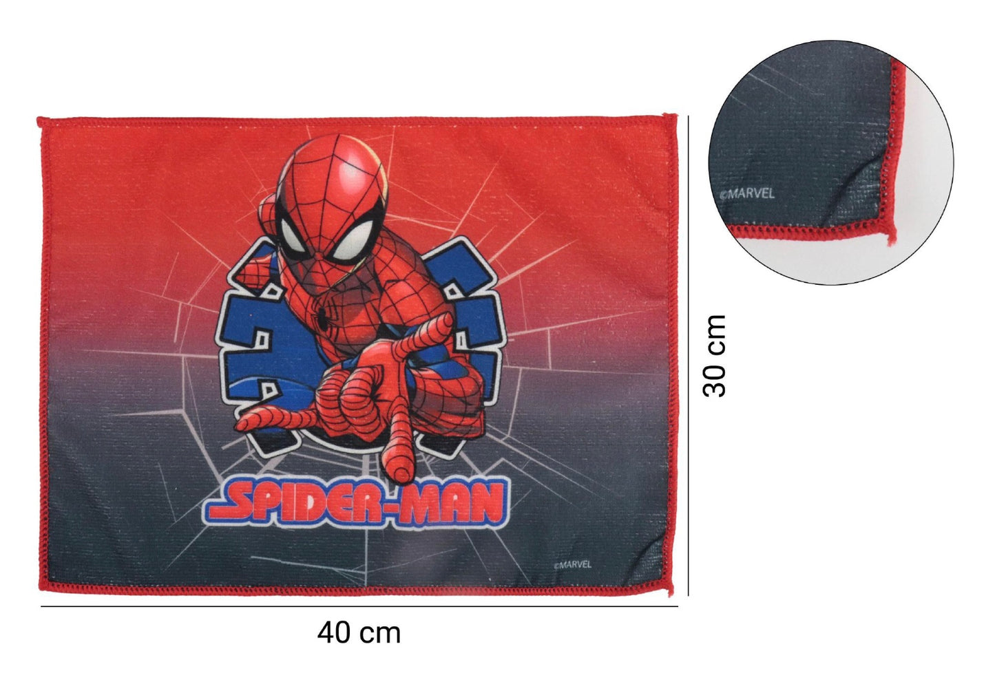 TAGLIETTA spiderman in tessuto  40x30