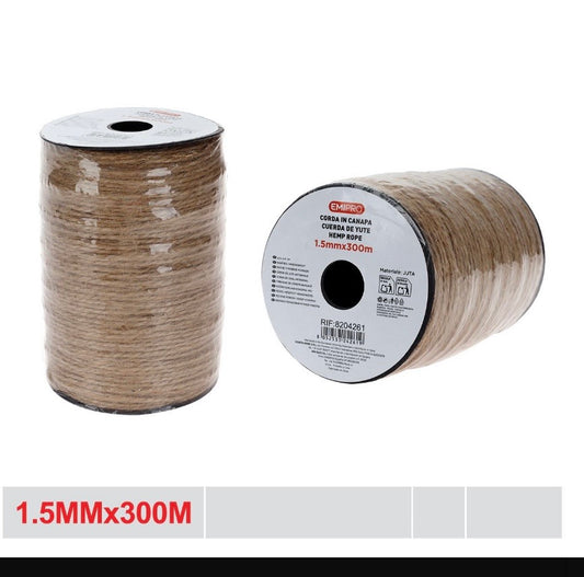 EMI CORDA IN CANAPA 1.5MM*300M