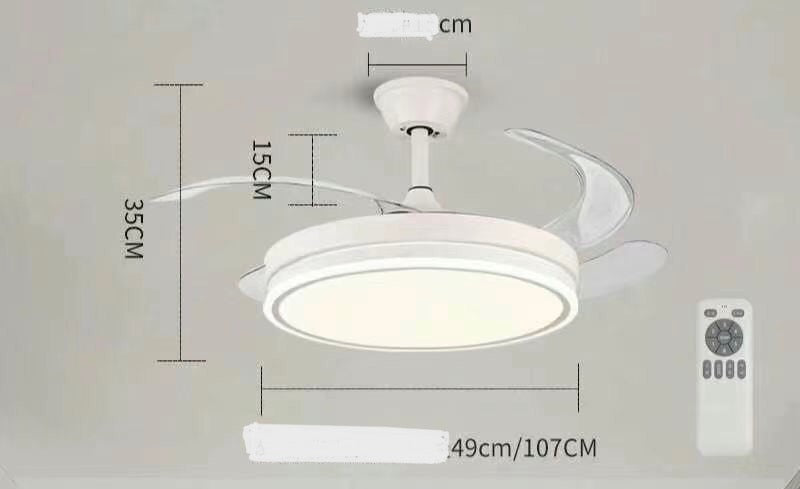 LED plafoniera ventilatore