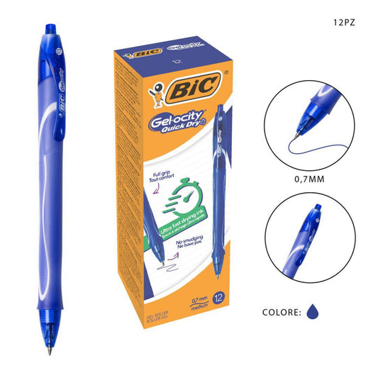BIC PENNA SCATTO GEL-OCITY 0.7MM BLU