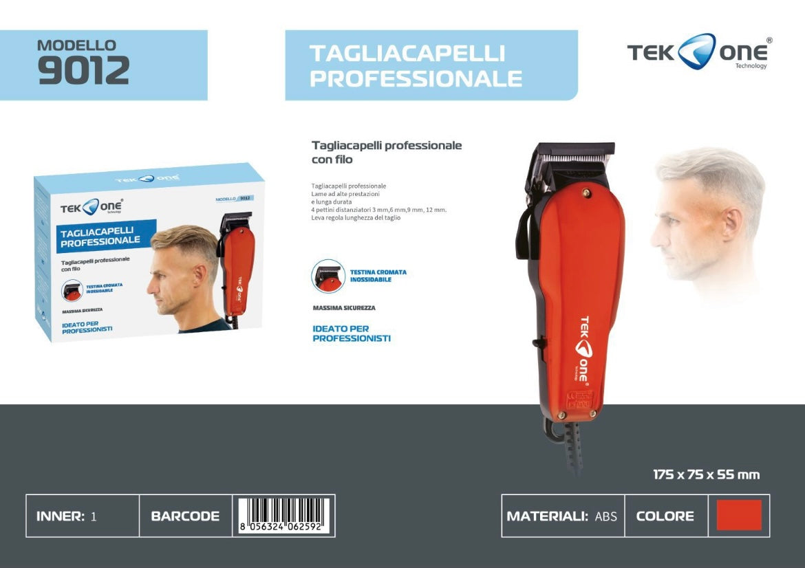 TEK ONE RASOIO PROFESSIONALE 4 TESTINE 9012