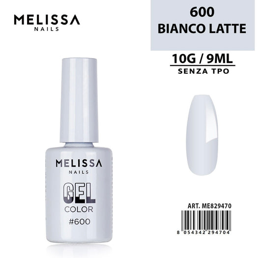 MELISSA SMALTO GEL UNGHIE 9ML N.600 BIANCO LATTE