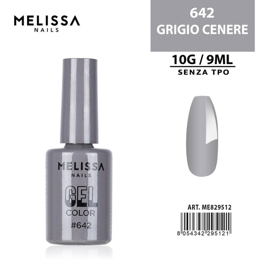 MELISSA SMALTO GEL UNGHIE 9ML N.642 GRIGIO CENERE