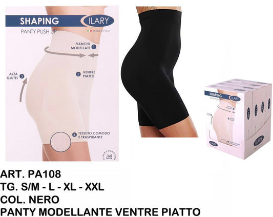 PANTY modellante ventre piatto nero