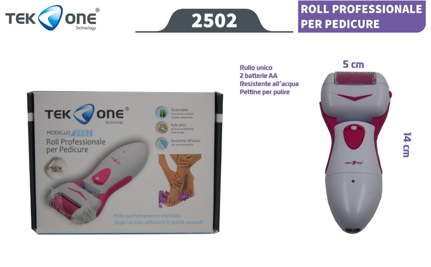 TEK ONE roll professionale per pedicure mod.2502