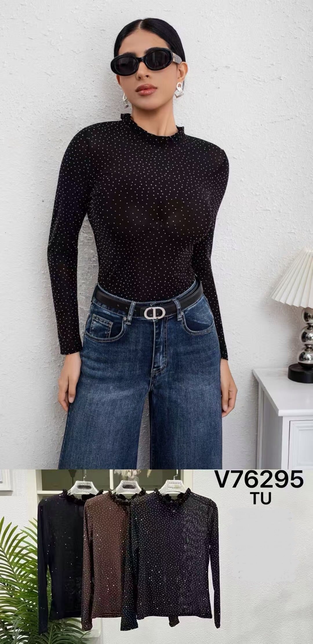 MAGLIA manica lunga V76295