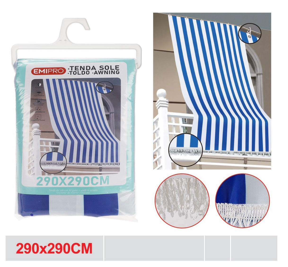 EMI TENDA SOLE 290*290CM