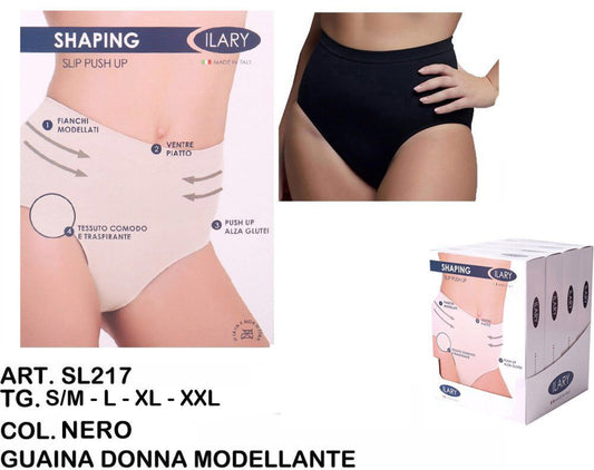 GUAINA donna modellante nero