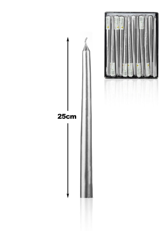 candela lisce argento 25cm