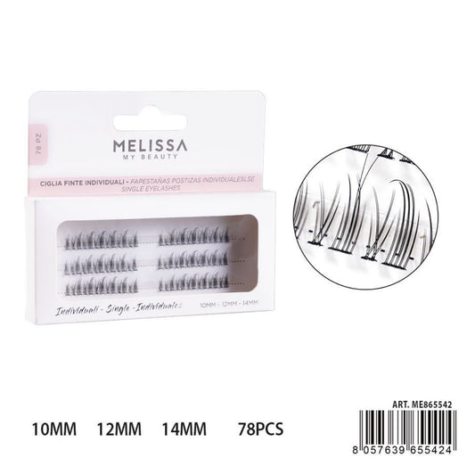 MELISSA CIGLIA FINTE INDIVID. 10-12-14MM 78PZ D016