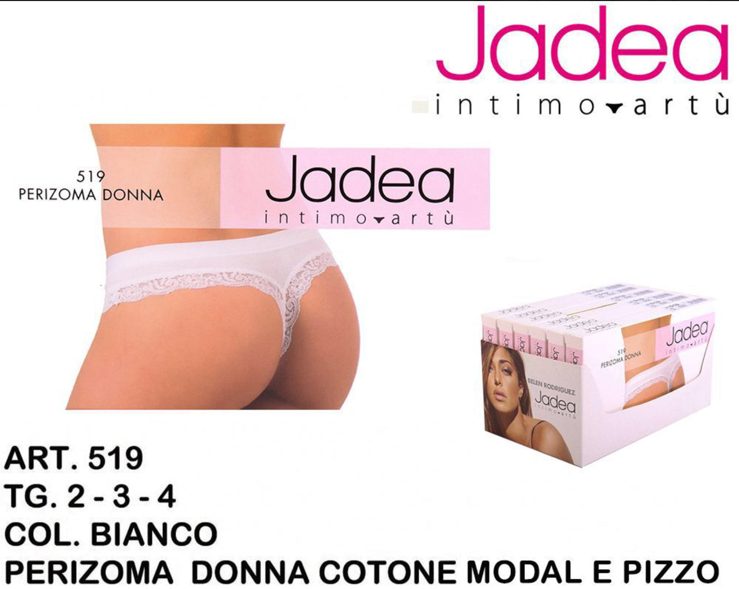JADEA perizoma donna bianco  519