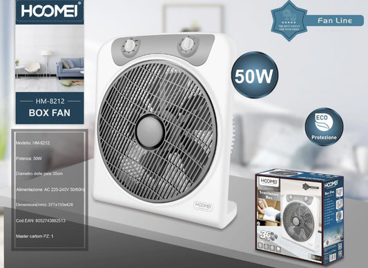 HOOMEI ventilatore quadrato 45W HM-8212
