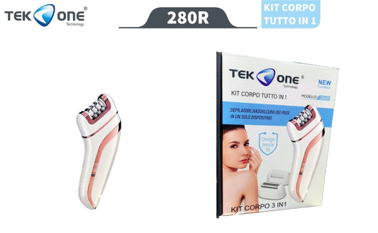 TEK ONE DEPILATORE RASOIO CURA DEI PIEDI IN UN SOLO DISPOSITIVO 280R