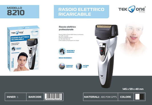 TEK ONE RASOIO RICARICABBILE COMFORTABLY 8210
