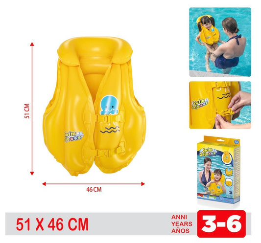 GIUBBOTTO gonfiabile swim Safe ABC step b 51x46cm