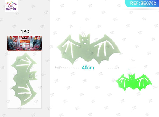 HALLOWEEN ciondolo pipistrello fluorescente  40cm