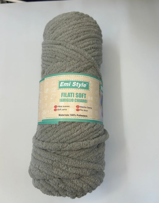 Emi filati SOFT  100g grigio chiaro