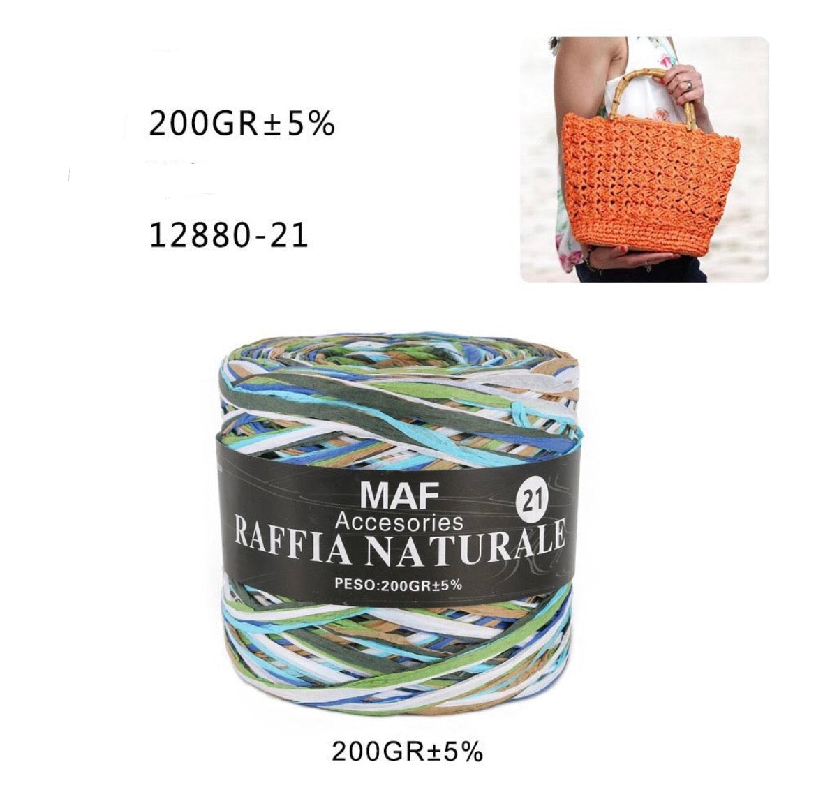 MAF RAFFIA NATURALE 12880-21