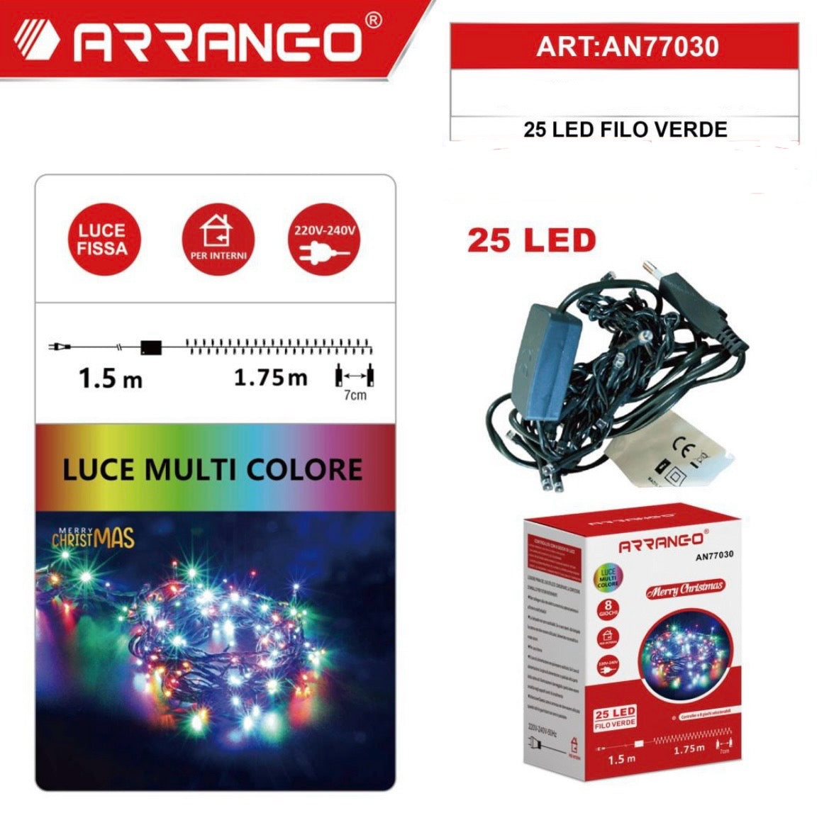 ARRANGO 25 LEDvfilo verde