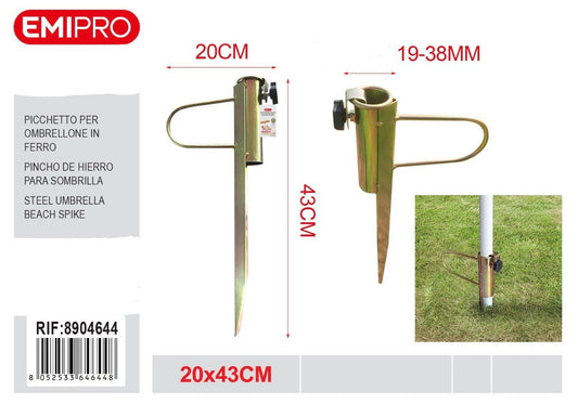 EMI PICCHETTO PER OMBRELLONE IN FERRO 43*20CM