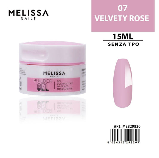MELISSA GEL COSTRUTT. TRIFASICO 15ML N.07 V.ROSE
