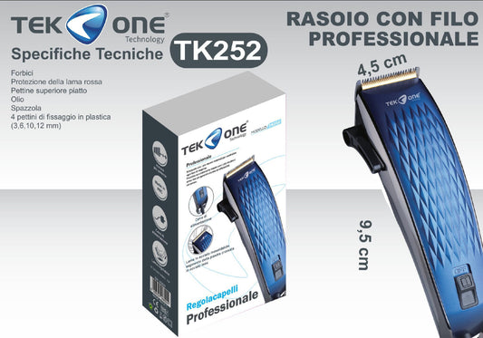 TEK ONE rasoio professionale per capelli TK252
