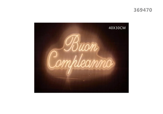 ILLUMINATE buon compleanno calda 40x30cm