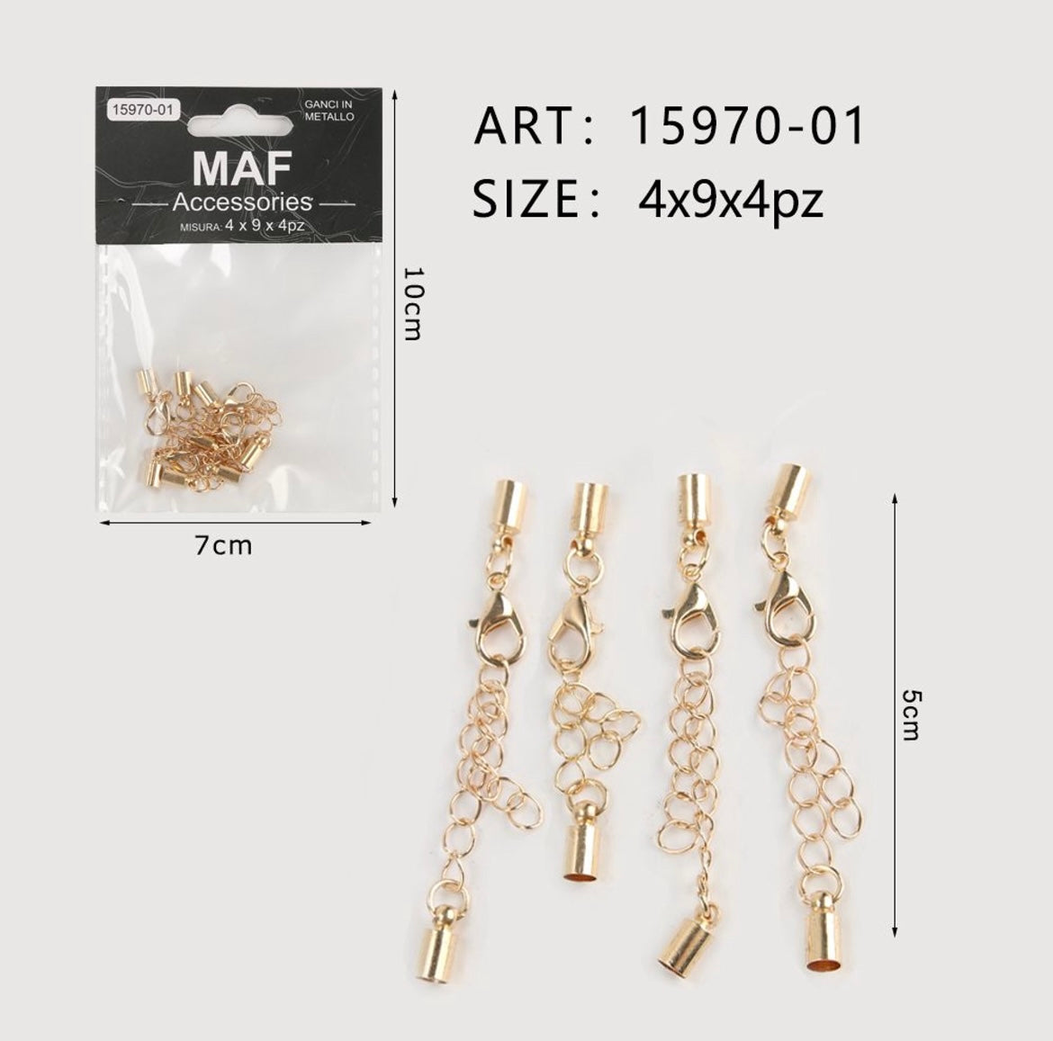 MAF GANCI IN METALLO 15970-01
