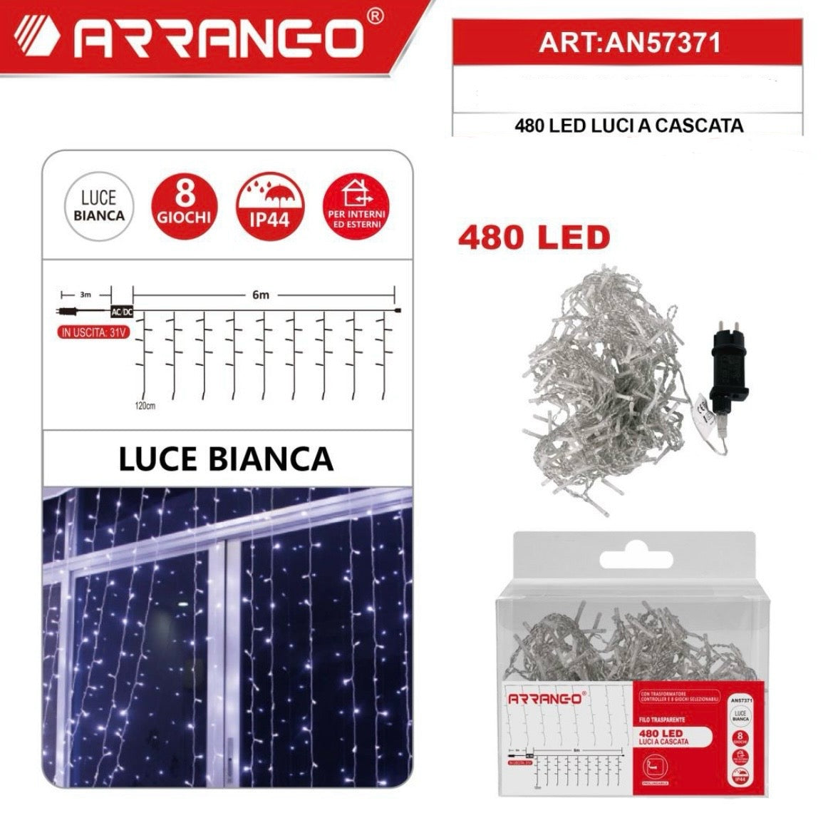 ARRANGO 480 LED luci a cascata