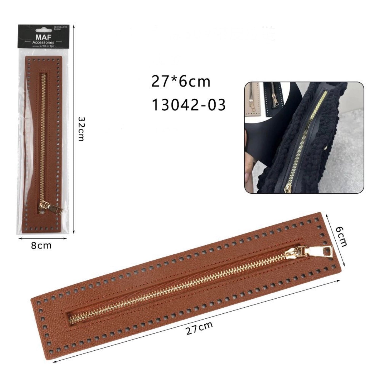 CERNIERA per borse 27x6cm ART:13042-03