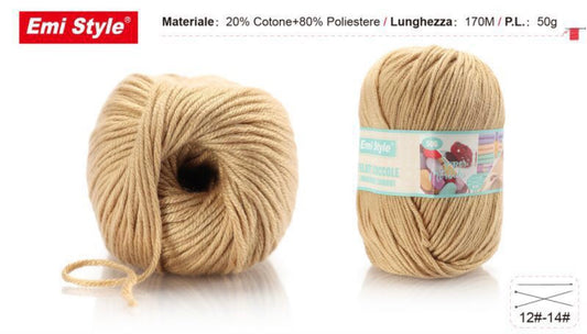 Filati coccole marrone chiaro  S08 50g