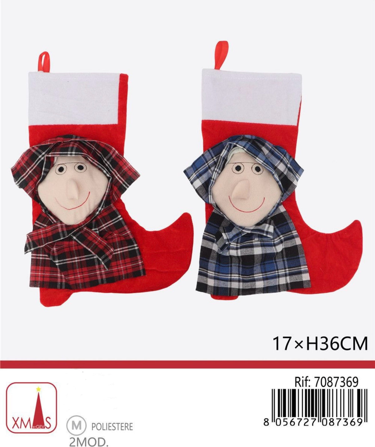 BEFANA calza 17x36cm