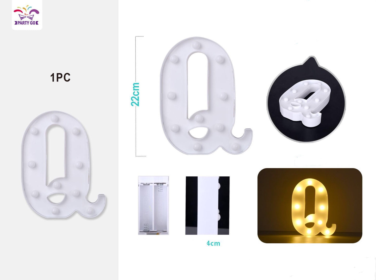 Lettera "Q" 22cm