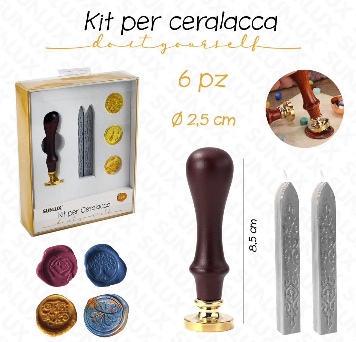 KIT per ceralacca 6pz