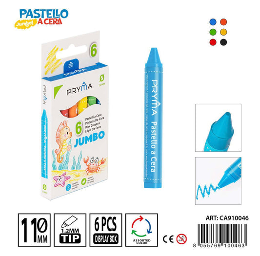 PRYMA Pastelli a cera jumbo da 6