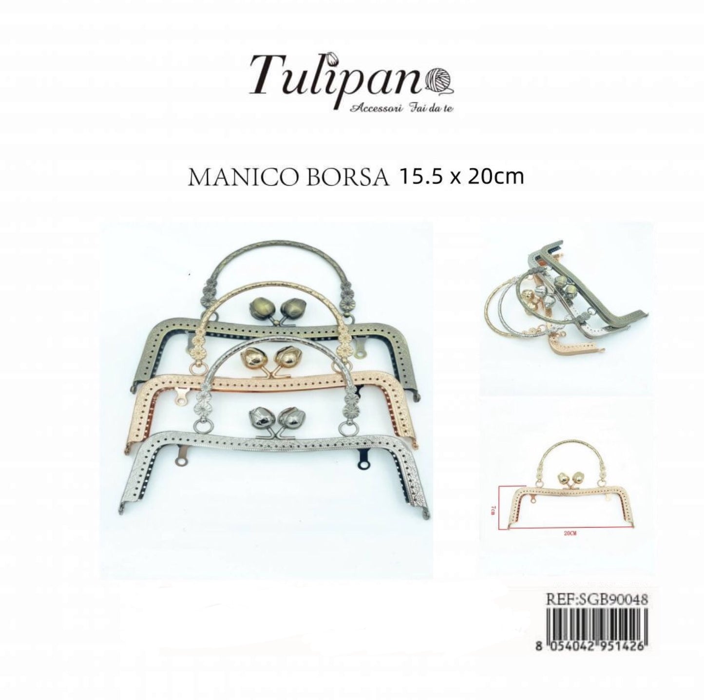 MANICO per borsa 15,5x20cm